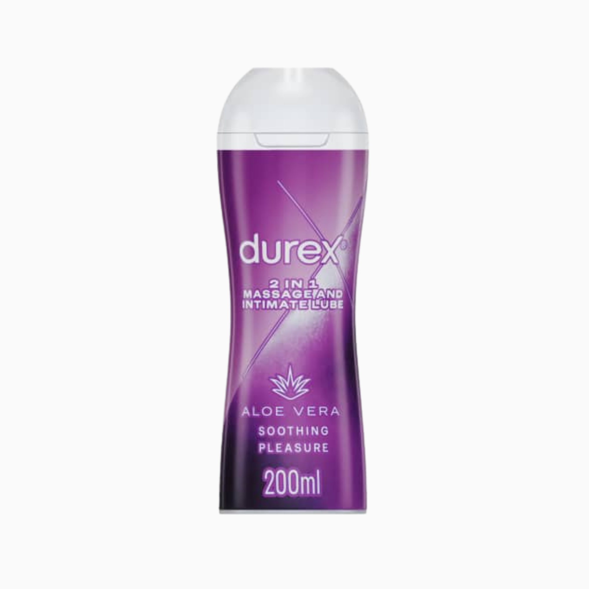 Durex Massage 2-in-1 Aloe Vera – vattenbaserat glidmedel och massagegel, 200 ml