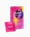 Durex Pleasure Me – strukturerade kondomer med knoppar och räfflor, 10-pack