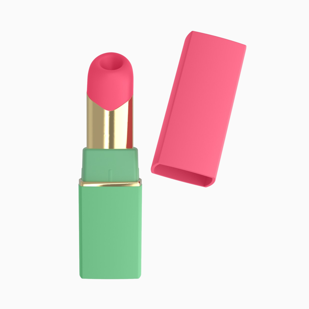 Womanizer Beauty – lufttrycksvibrator i grön läppstiftsdesign