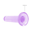 RealRock Crystal Clear Dildo med Sugkopp 13,5 cm har en sugkopp