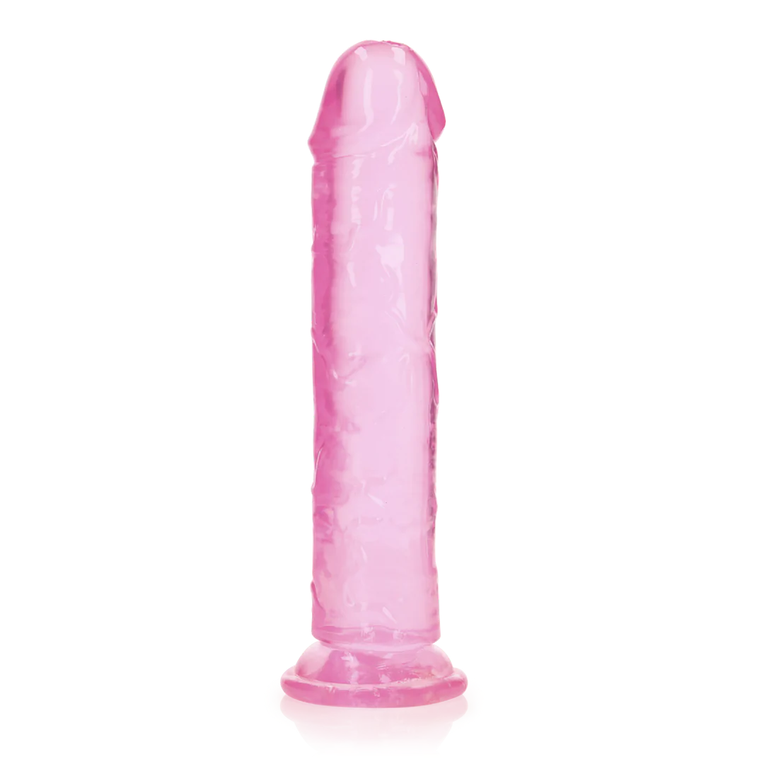 Rosa RealRock dildo 23 cm – ftalatfri och vattentät TPE