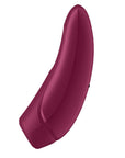 Satisfyer Curvy 1+ Rose Red Appstyrd Lufttrycksvibrator - med air pulse-teknologi