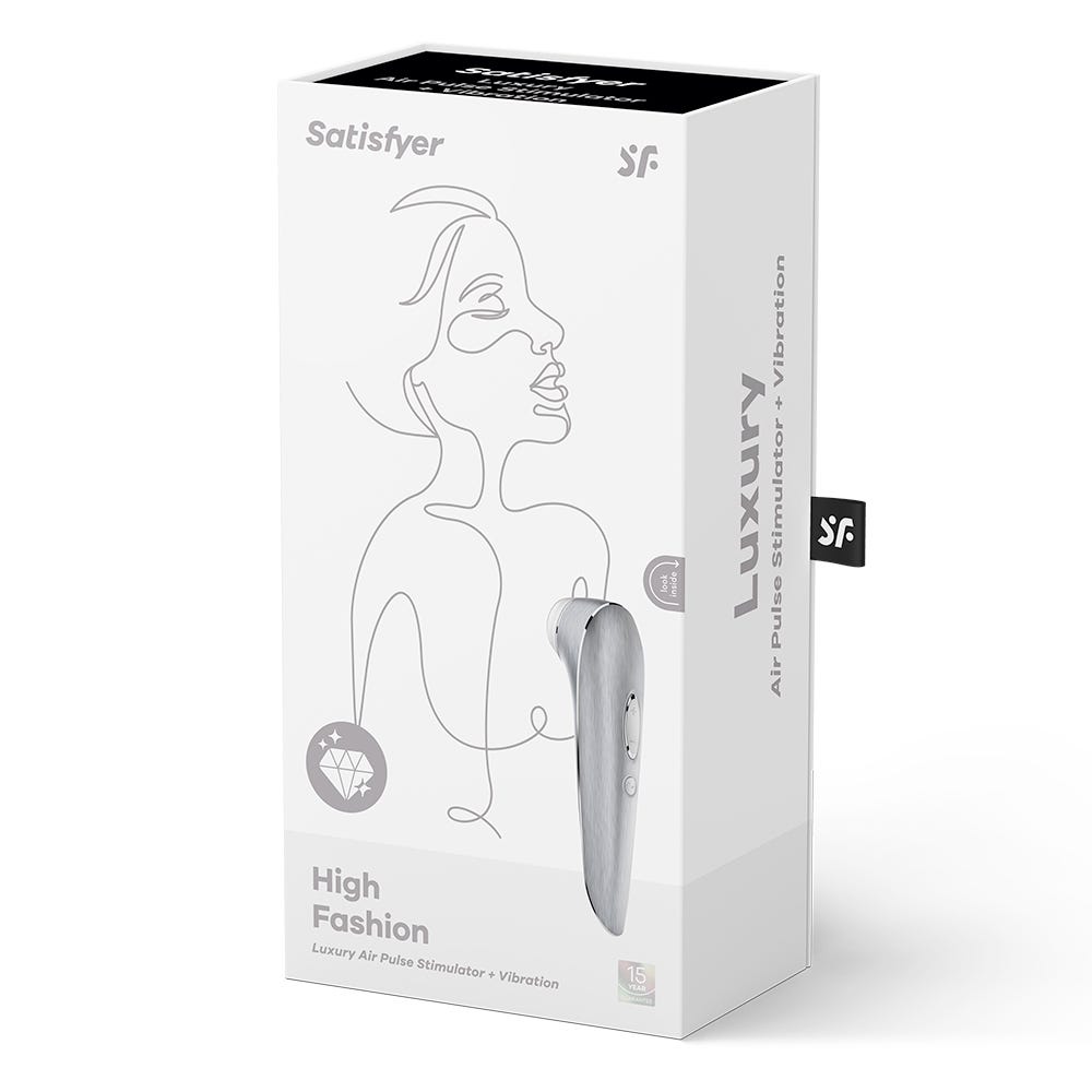 Satisfyer High Fashion Lufttrycksvibrator förpackning