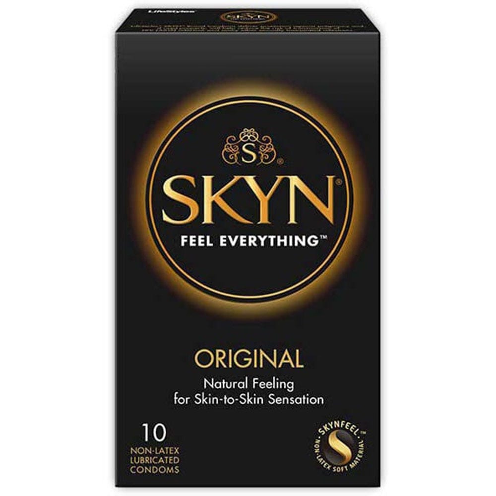 SKYN Original Latexfria Kondomer mot vit bakgrund. Köp på lustly.se