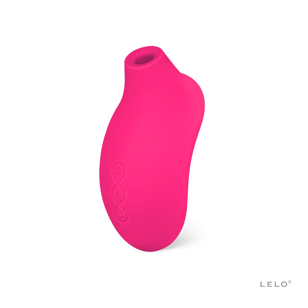 LELO SONA 2 Cruise Cerise Lufttrycksvibrator mot vir bakgrund