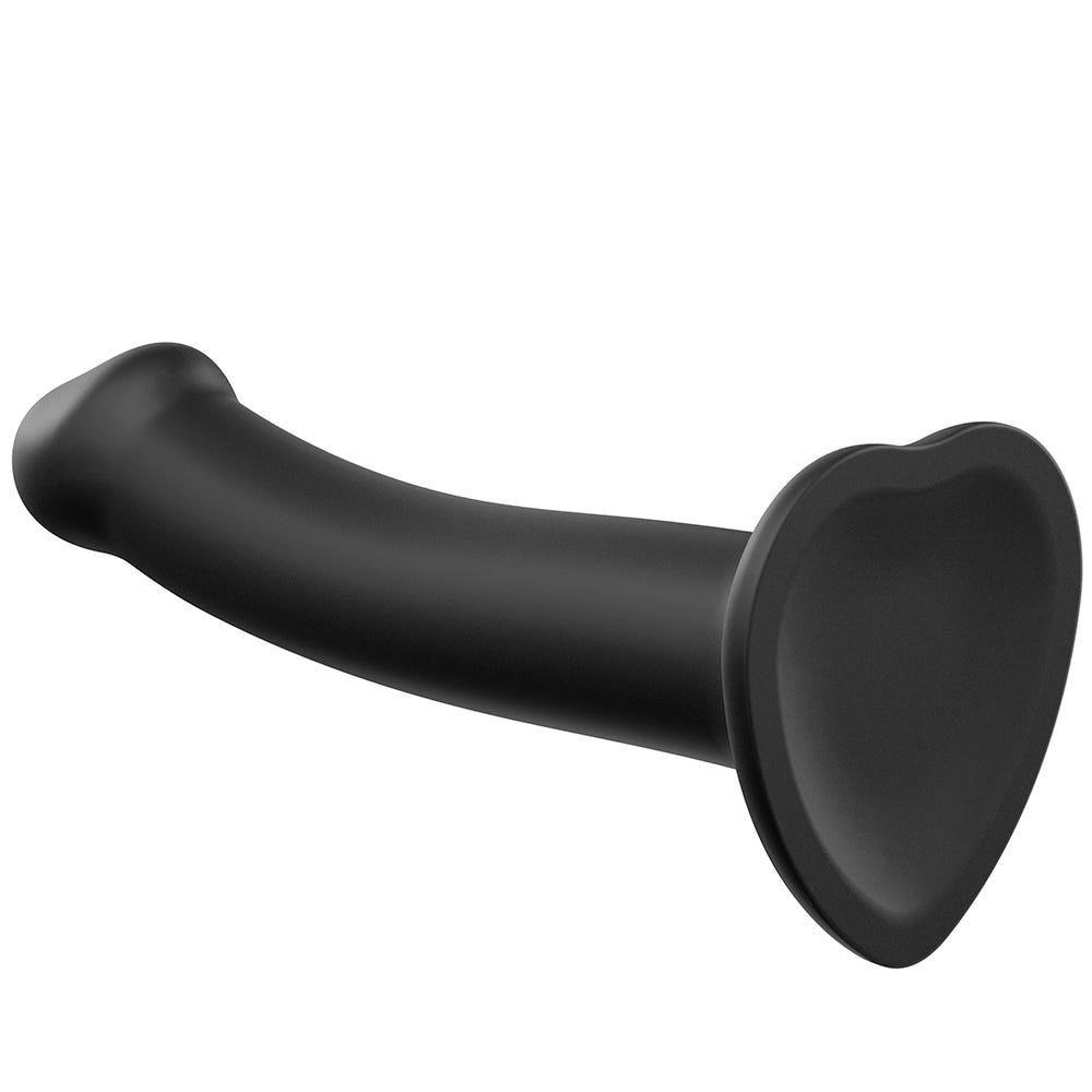 Undersida av Dual Density Bendable Dildo L mot vit bakgrund.