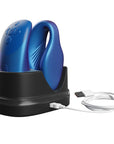 laddstation för We-Vibe Chorus Cosmic Blue Samlagsvibrator med USB-kabel.