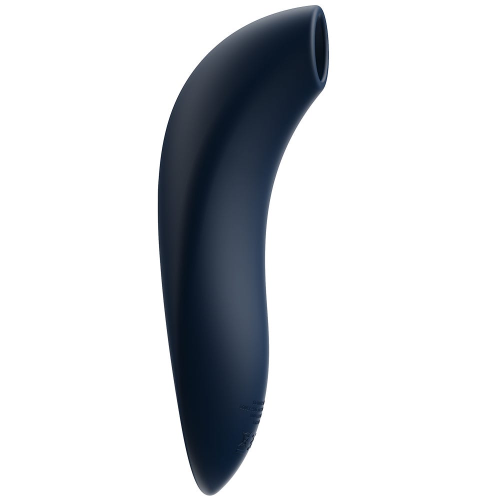 We-Vibe Melt Blue Appstyrd Lufttrycksvibrator sedd från sidan. Blå. 