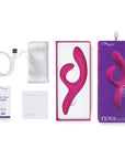 We-vibe Nova 2 Rabbitvibrator tillbehör mot vit bakgrund.