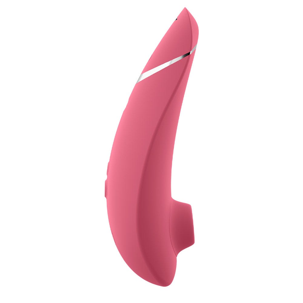 Womanizer Premium 2 Raspberry lufttrycksvibrator från sidan