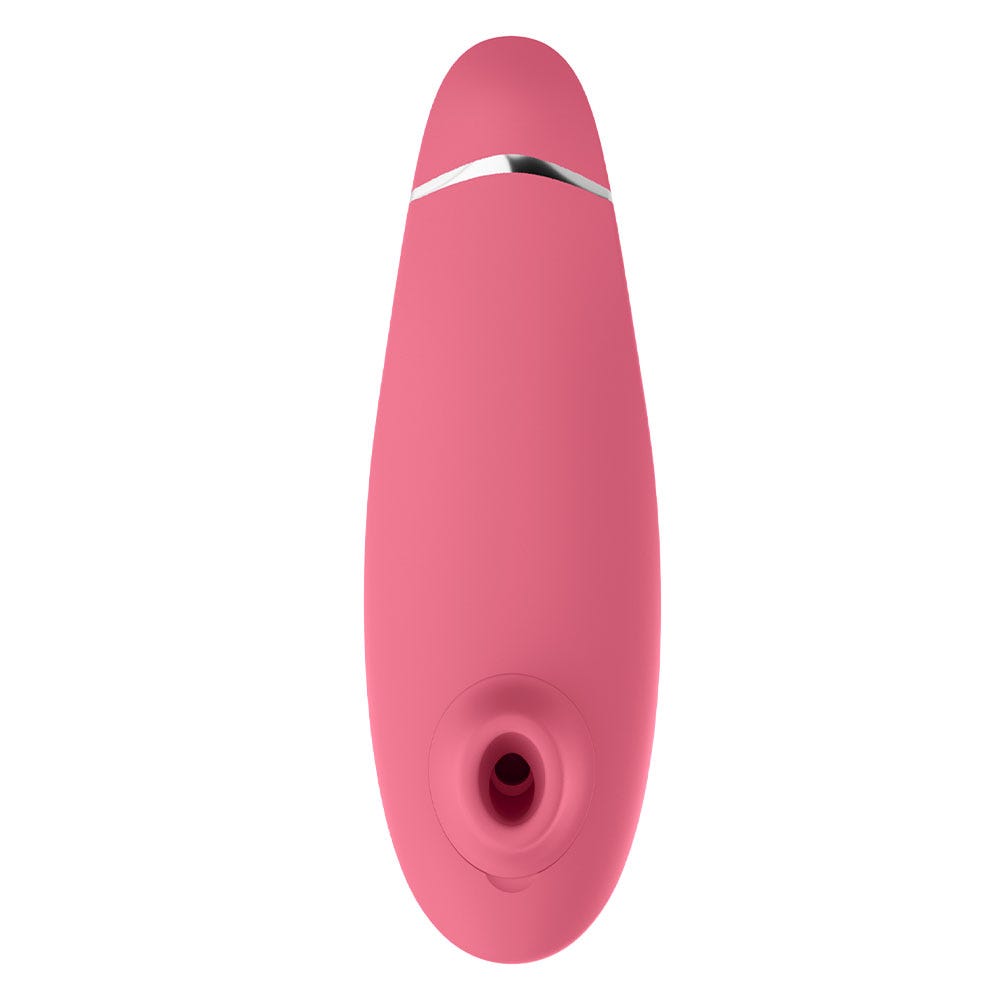 lufttrycksvibrator Womanizer Premium 2 Raspberry med smalt munstycke.