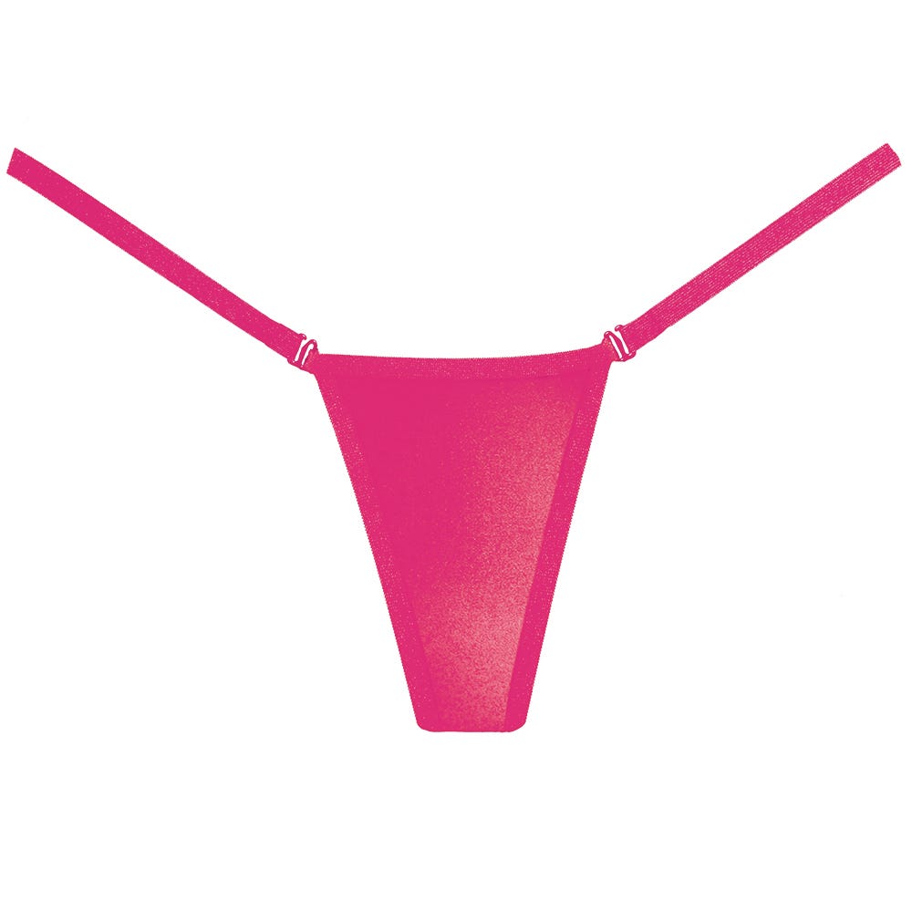 Adore Wetlook Panty Hot Pink - Lustly