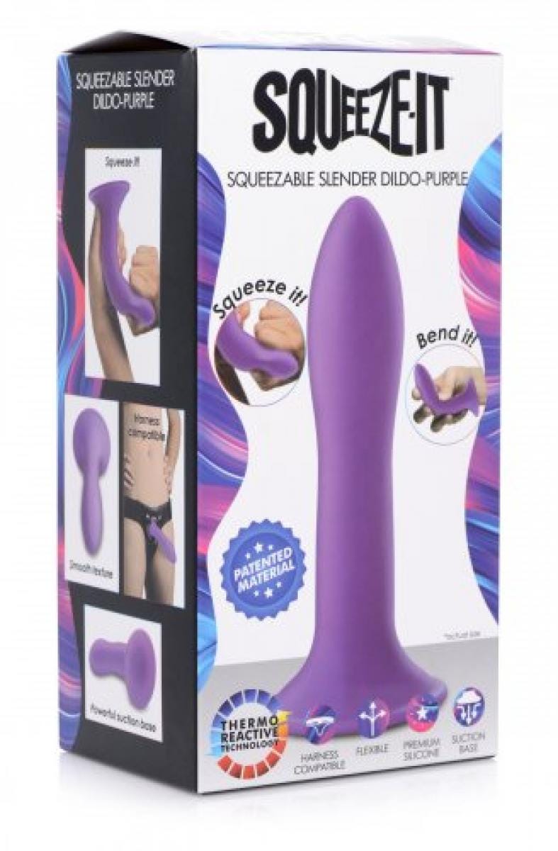 Flexible Silicone Dildo Purple