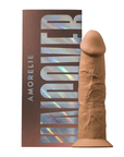 Realistisk Dildo Caramel 18 cm framför förpackning