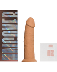 Förpackning och tillbehör till Realistisk Dildo Caramel 18 cm