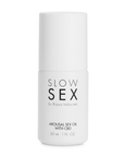 Arousal Sex Oil CBD Slow Sex mot vit bakgrund.