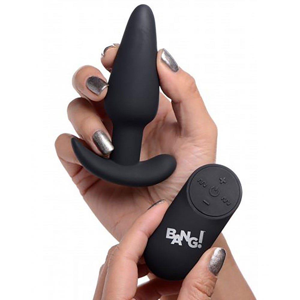 BANG! Vibrating Silicone Butt Plug - Lustly