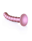 Undersida av Beaded Silicone G-Spot Dildo 16,5cm mot vit bakgrund.