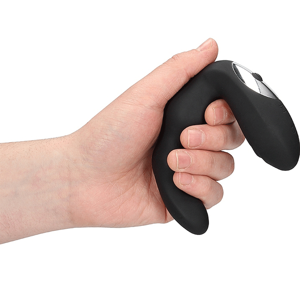 Bent Vibrating Prostate Massager with Remote Control - Lustly