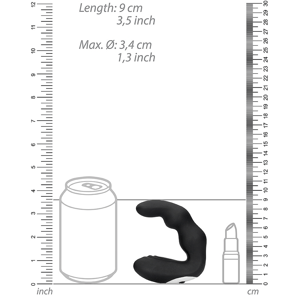 Bent Vibrating Prostate Massager with Remote Control - Lustly