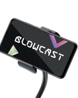 Närbild på Blowcast WingXP Realistisk Masturbator smartphone blowcast mot vit bakgrund.