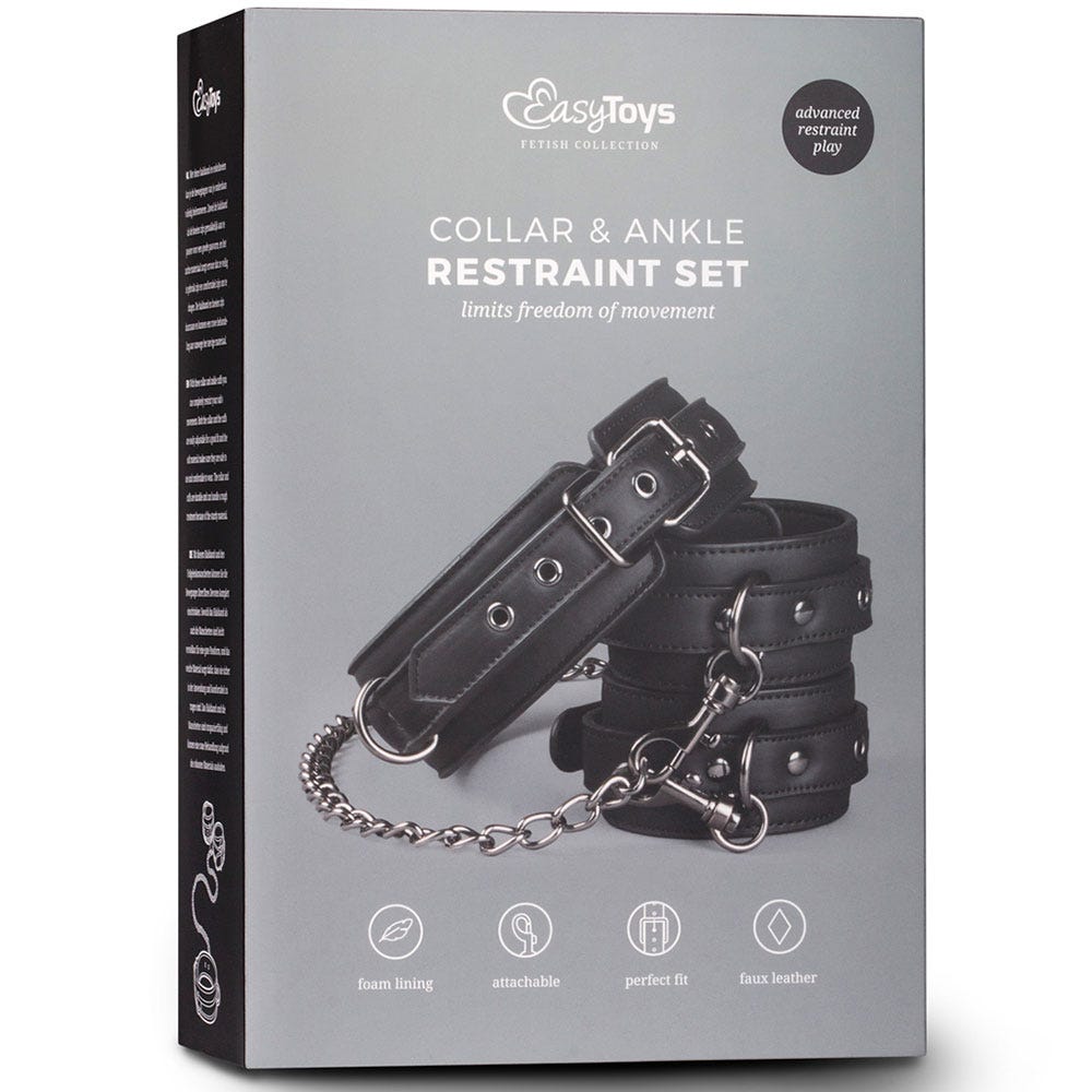 Collar &amp; Ankle Restraint Set - Lustly