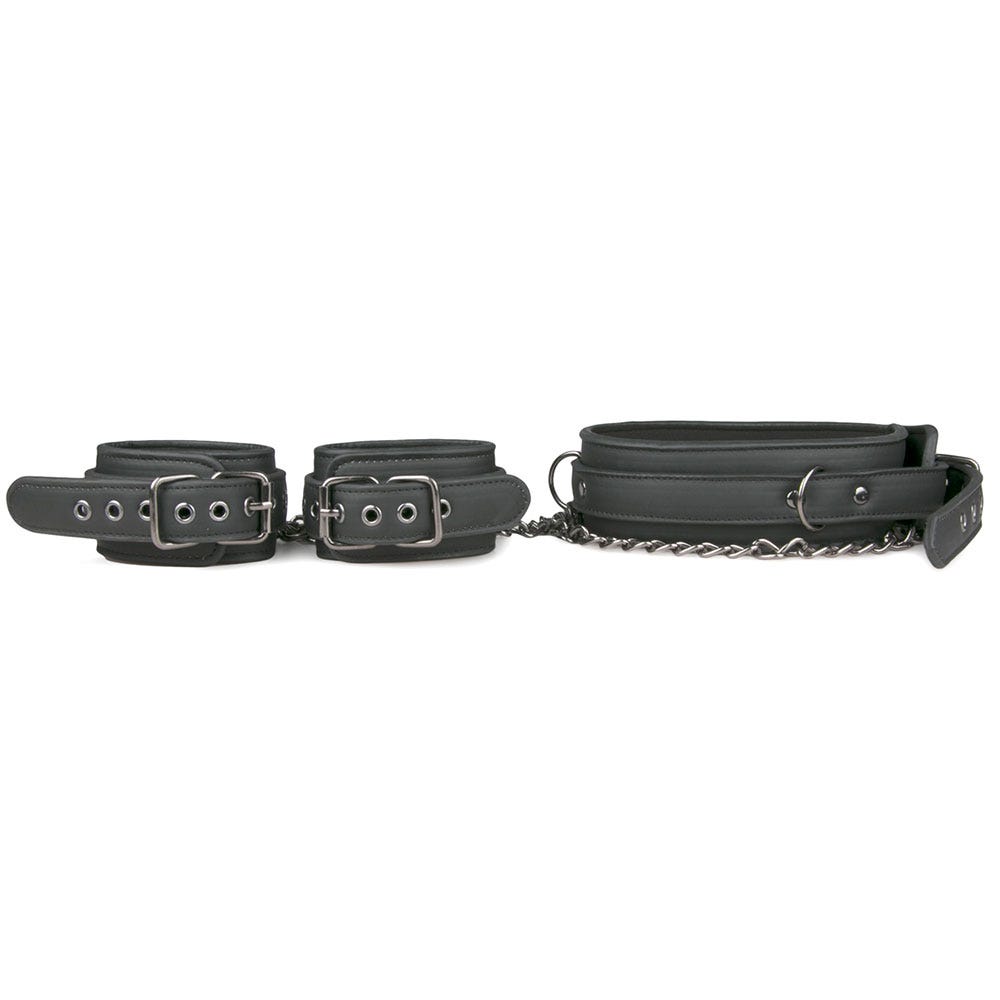Collar &amp; Wrist Restraint Set - Lustly