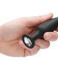 Cone Shaped Diamond Butt Plug Black - Lustly