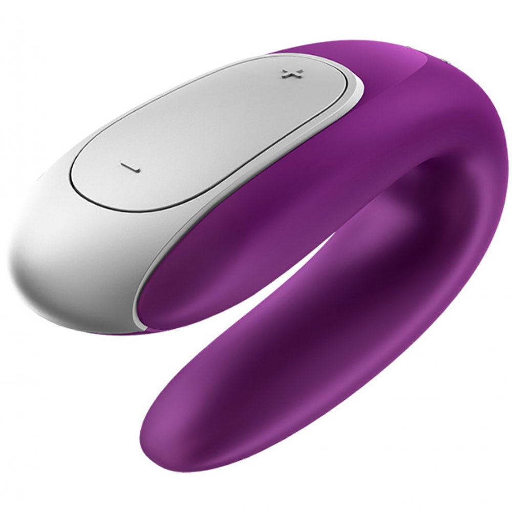 köp Satisfyer Double Fun Partner Vibration Purple hos lustly.se