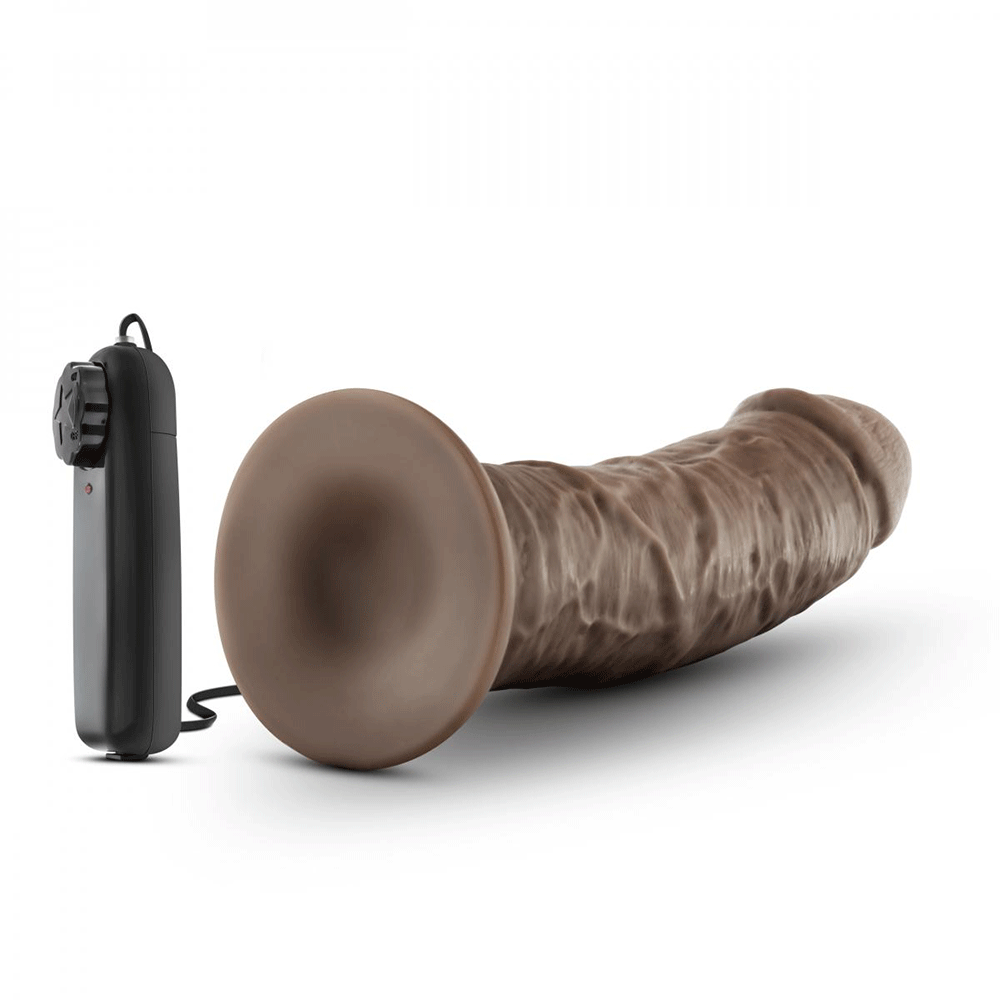 Dr. Joe Realistic Vibrator 20cm Chocolate - Lustly