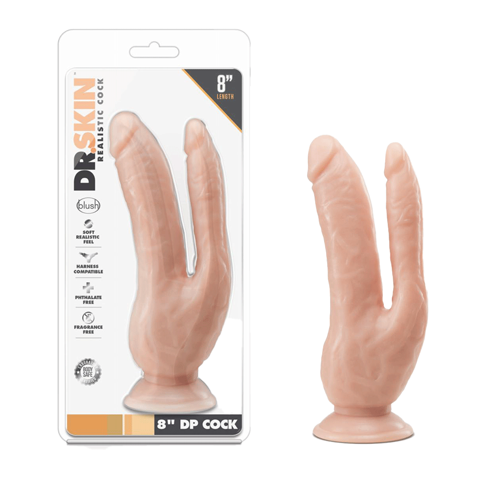Dr. Skin - Double Dildo 8.5 - Vanilla - Lustly