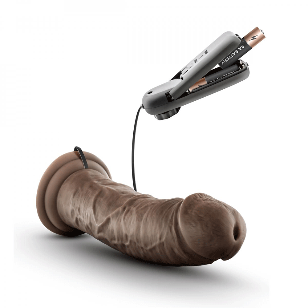 Dr. Skin Dr. Joe Realistic Vibrator 20cm Chocolate och batterier