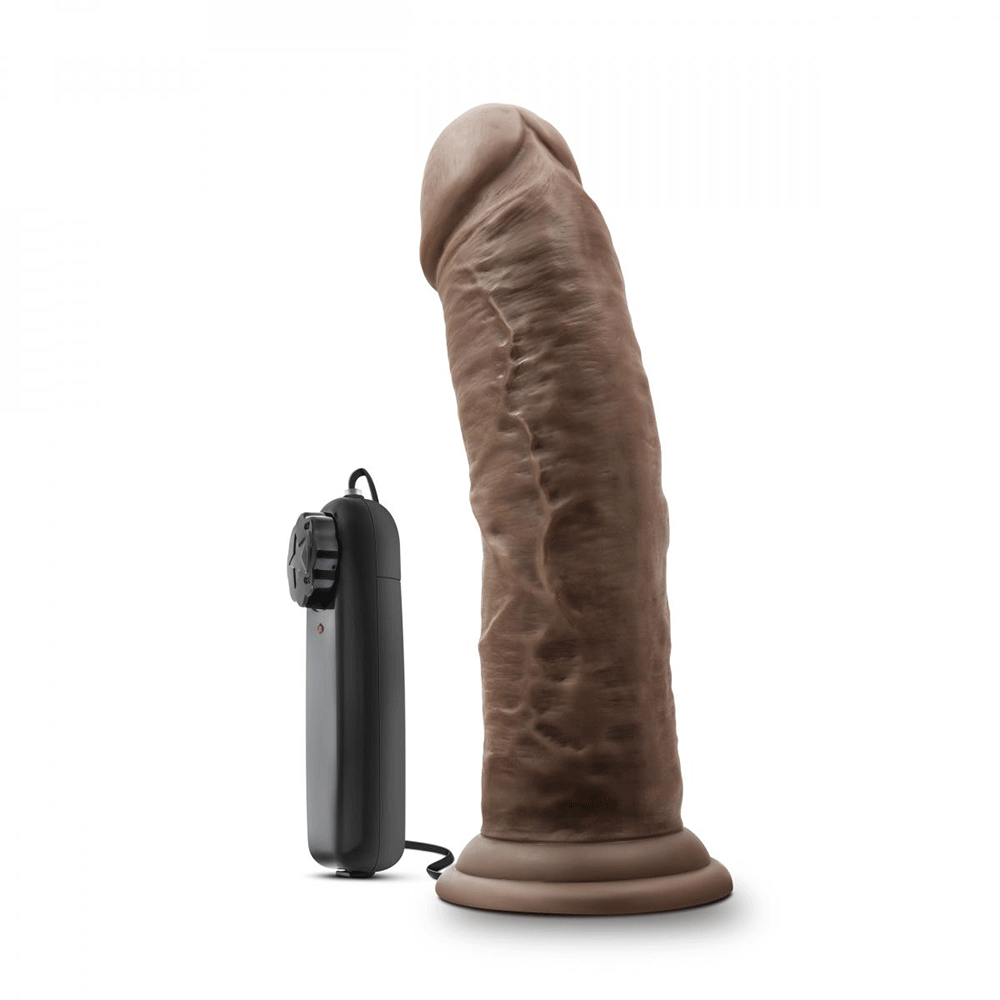 baksida av Dr. Skin Dr. Joe Realistic Vibrator 20cm Chocolate 