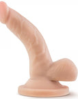 Dr. Skin Mini Dildo With Suction Cup 10cm Beige ståendes mot vit bakgrund.