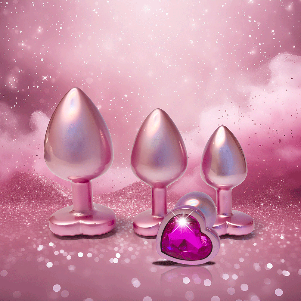 DreamToys Gleaming Love Pearl Pink Buttplug Set - Lustly