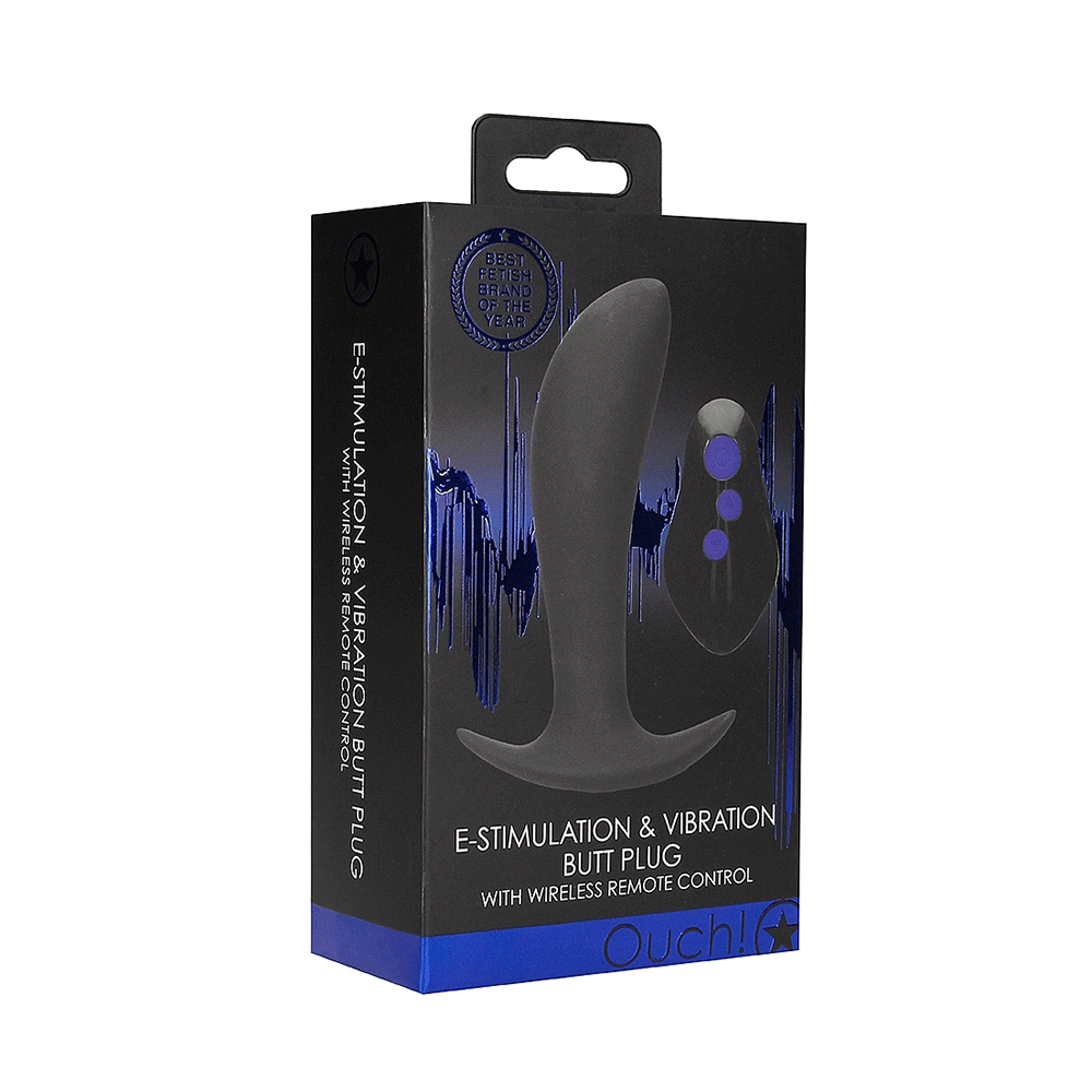 E - Stim Vibrerande Buttplug - Lustly