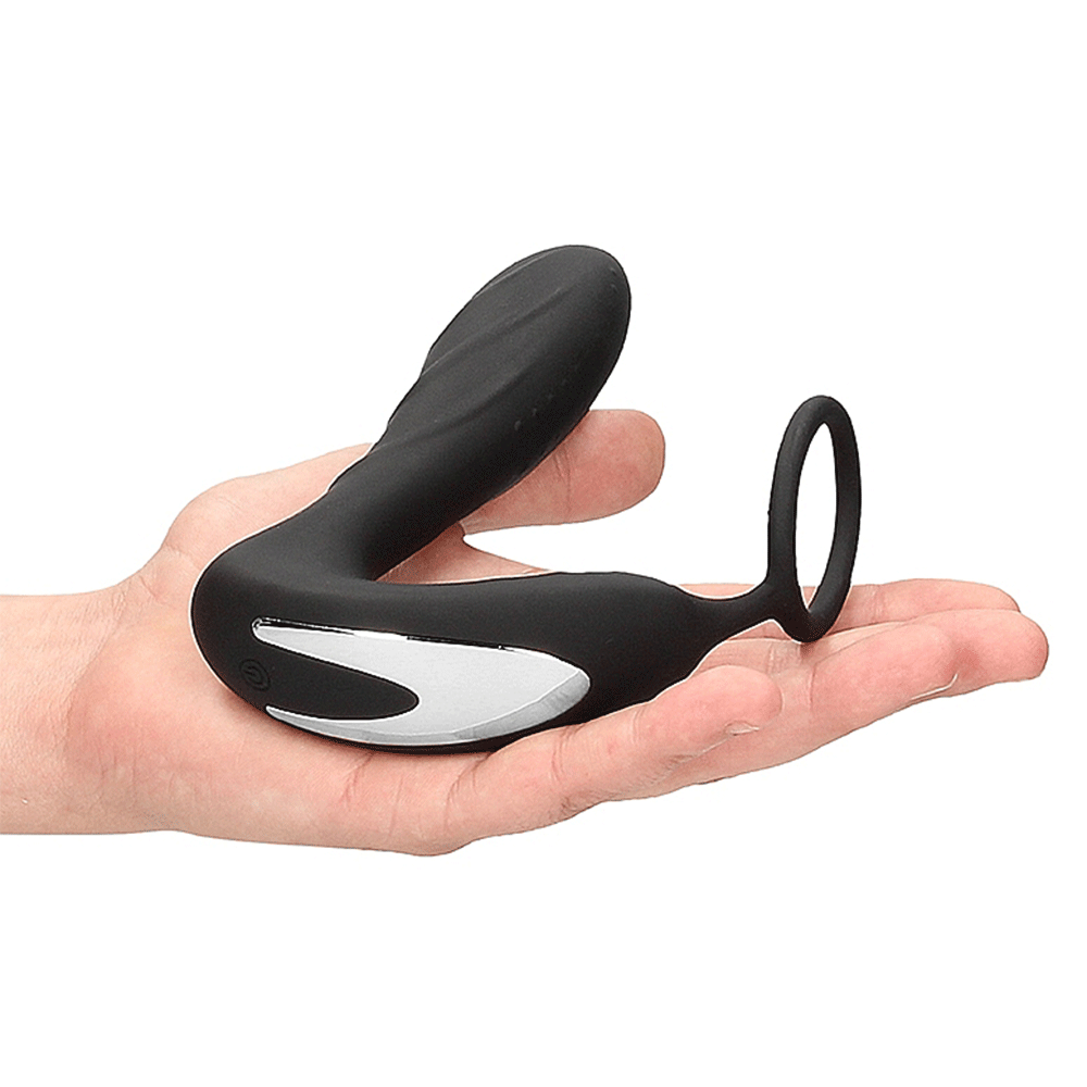 E - stim Vibrerande Buttplug &amp; Penisring - Lustly