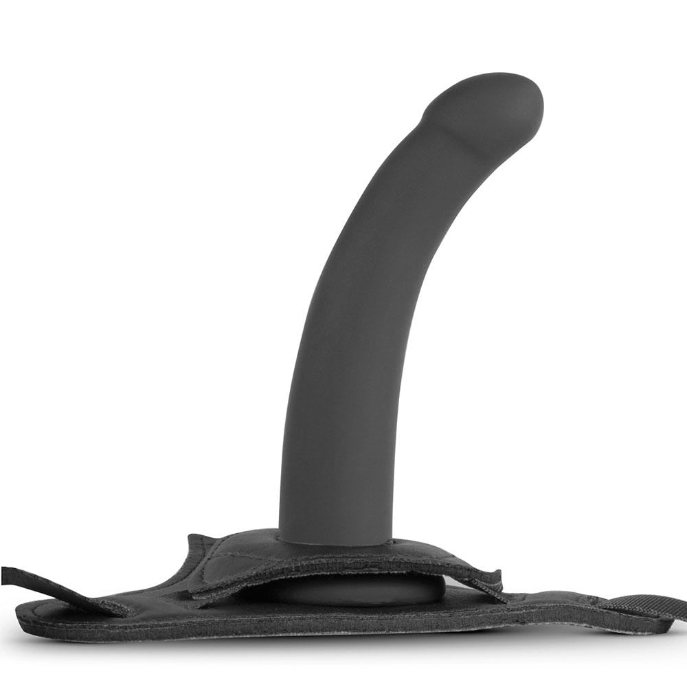 Easytoys Banger Strap-on With Dildo liggandes mot vit bakgrund.