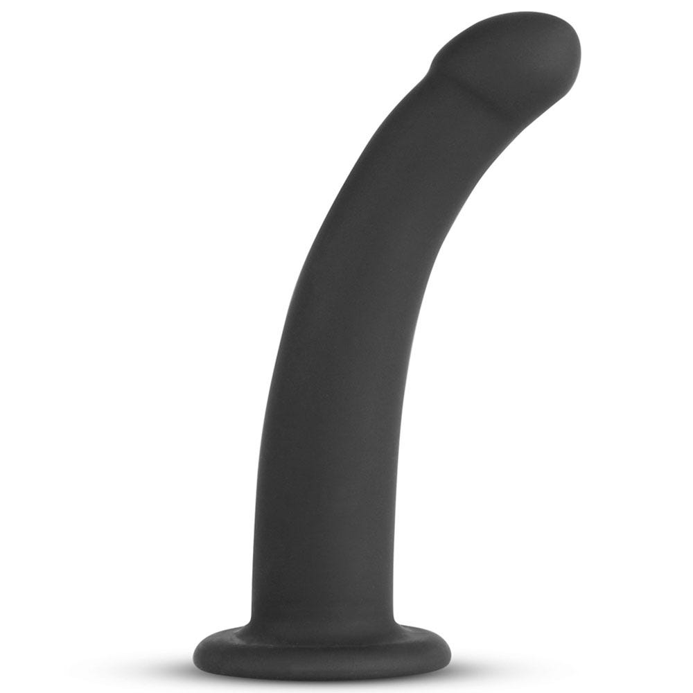 Närbild på Easytoys Banger Strap-on With Dildo mot vit bakgrund.