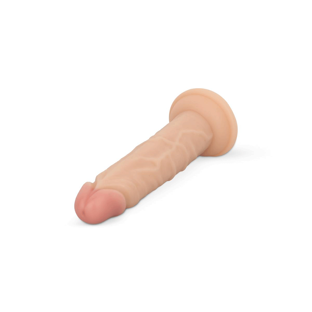 EasyToys Liten Dildo Utan Pung 12 cm Beige liggandes