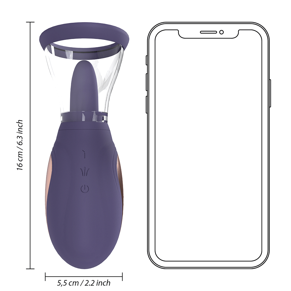 Enhance Vulva and Breast Pump Purple - Lustly