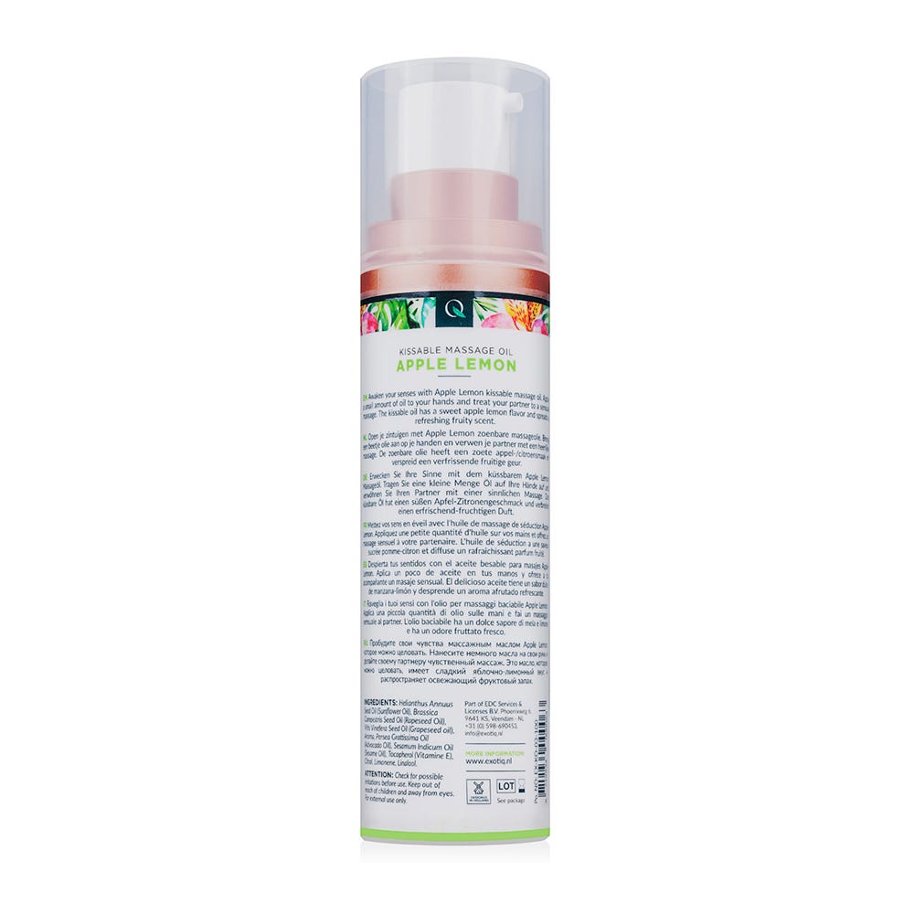 Exotiq Kissable Massage Oil Apple Lemon - Lustly