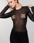 Flash Cross Pasties Gold - Lustly