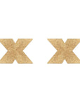 Flash Cross Pasties Gold - Lustly