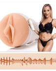 Fleshlight Blake Blossom Bombshell masturbator med realistisk vaginal öppning.