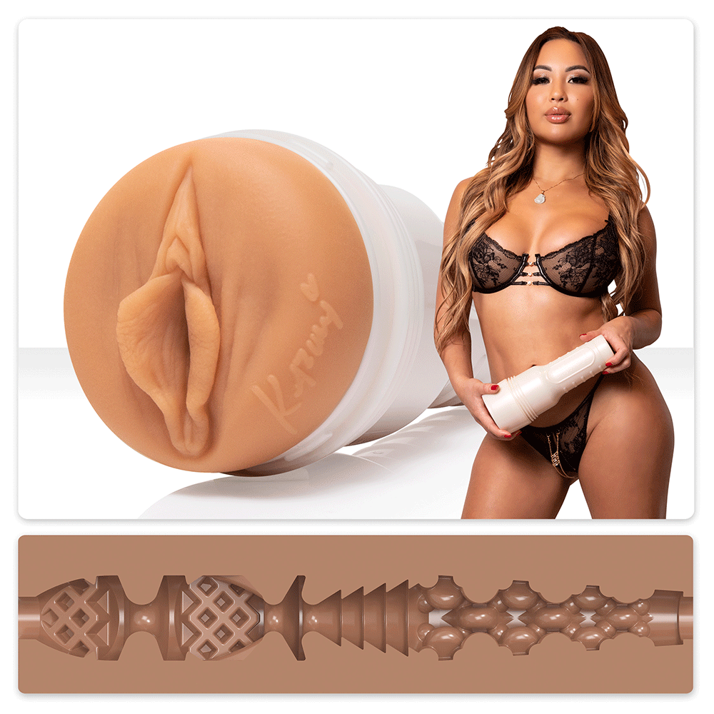 Fleshlight Girls Kazumi Kumzumi mot vit bakgrund. Lustly.se