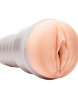 Sidvinkel av Fleshlight Girls Savannah Bond mot vit bakgrund.