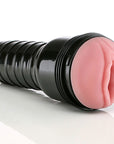 Svart handtag och rosa öppning av Fleshlight Pink Lady Mini-Lotus