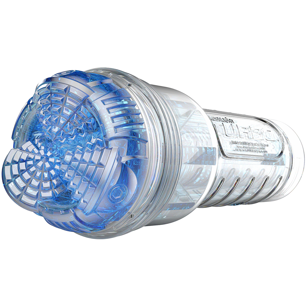 Fleshlight Turbo Core blå produkt med vit bakgrund