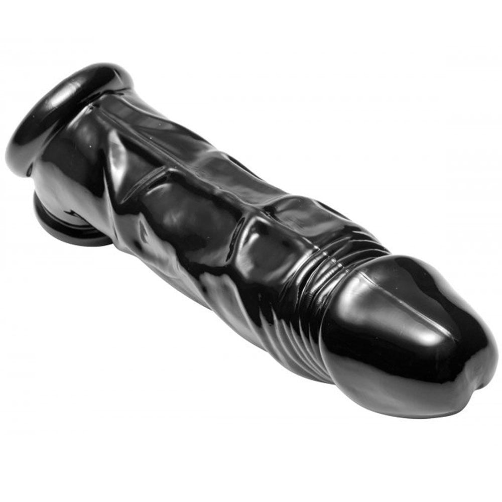 Fuck Tool Penis Sheath &amp; Ball Stretcher Black